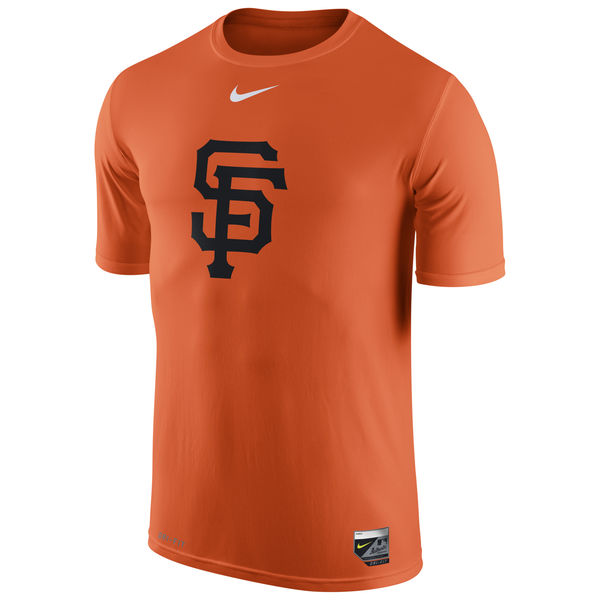 MLB Men San Francisco Giants Nike Authentic Collection Legend Logo 1.5 Performance TShirt  Orange->->Sports Accessory